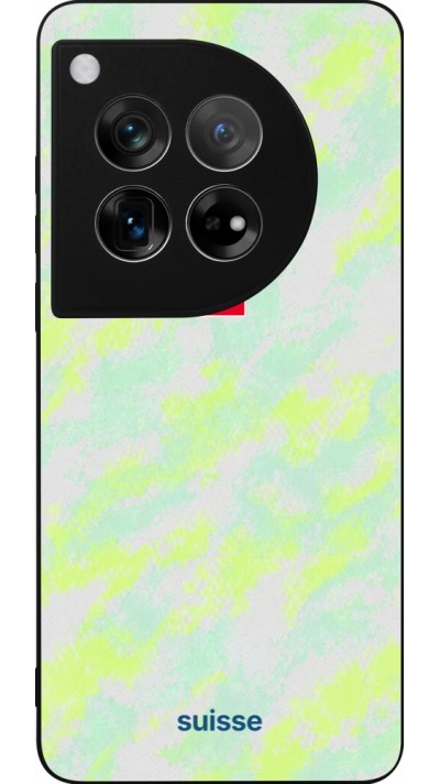 Coque OnePlus 12 - Silicone rigide noir Maillot de football Suisse Away 2026 personnalisable