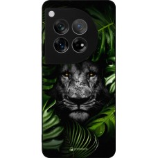 Coque OnePlus 12 - Silicone rigide noir Forest Lion