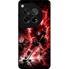 Coque OnePlus 12 - Silicone rigide noir Hockey World Championship Player