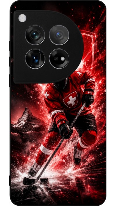 Coque OnePlus 12 - Silicone rigide noir Hockey World Championship Player