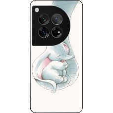 Coque OnePlus 12 - Silicone rigide noir Mom 1903