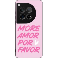 OnePlus 12 Case Hülle - Silikon schwarz More amor porfavor