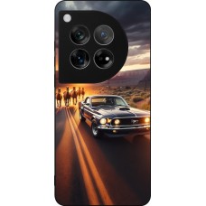Coque OnePlus 12 - Silicone rigide noir Mustang 69 Grand Canyon