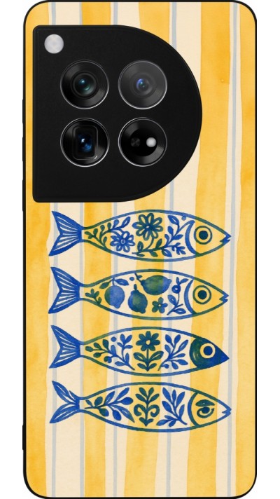 Coque OnePlus 12 - Silicone rigide noir Portuguese fish 2026