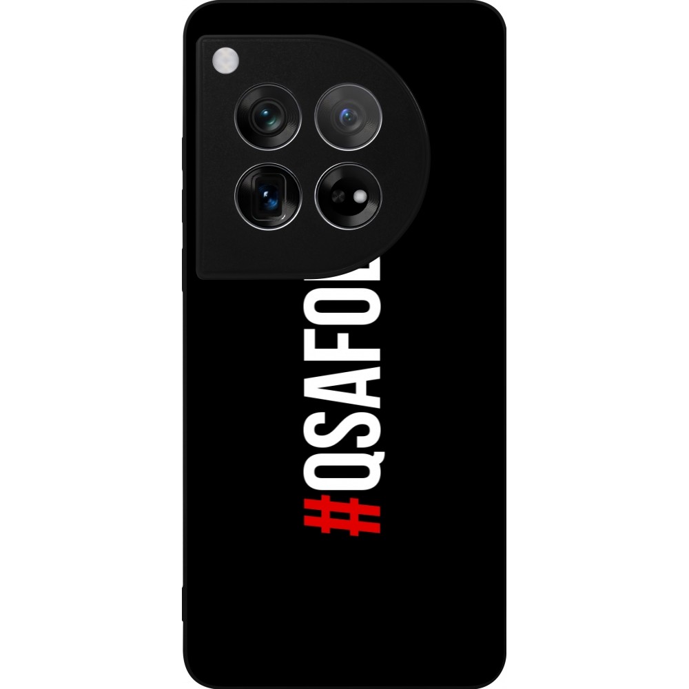 Coque OnePlus 12 - Silicone rigide noir Qsafoda 1