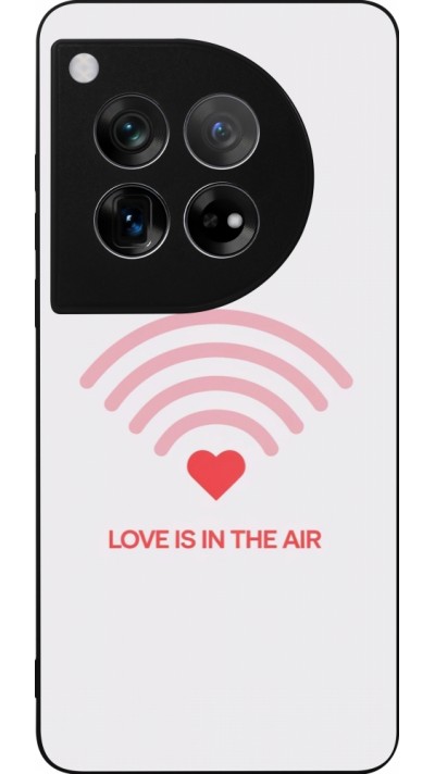 Coque OnePlus 12 - Silicone rigide noir Saint Valentines Day 26 Love is in the air