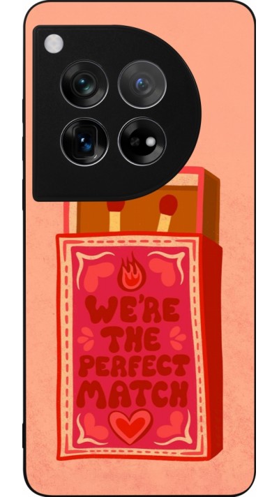 Coque OnePlus 12 - Silicone rigide noir Saint Valentines Day 26 Perfect Match