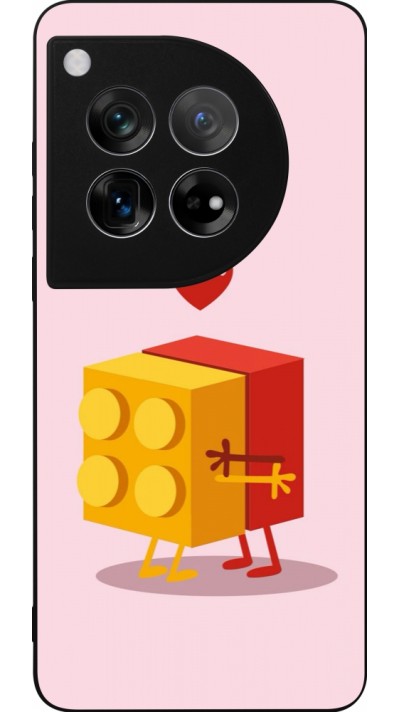 Coque OnePlus 12 - Silicone rigide noir Saint Valentines Day 26 Puzzle