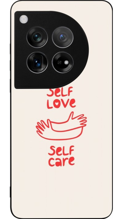 Coque OnePlus 12 - Silicone rigide noir Saint Valentines Day 26 Self love self care