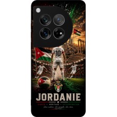 Coque OnePlus 12 - Silicone rigide noir Football Jordanie splash 2026
