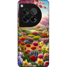 OnePlus 12 Case Hülle - Silikon schwarz Frühling 25 Strauß Frühling