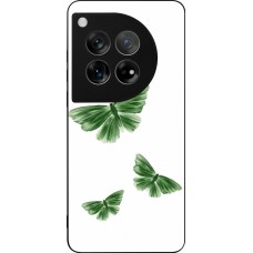 Coque OnePlus 12 - Silicone rigide noir Butterflies 2026
