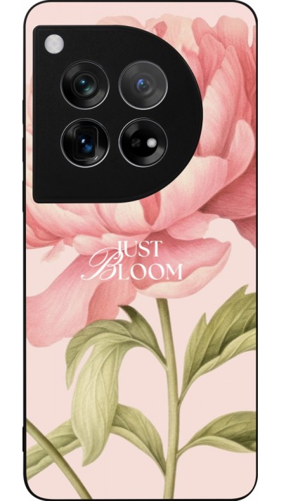 Coque OnePlus 12 - Silicone rigide noir Just Bloom 2026