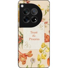 Coque OnePlus 12 - Silicone rigide noir Trust the process 2026