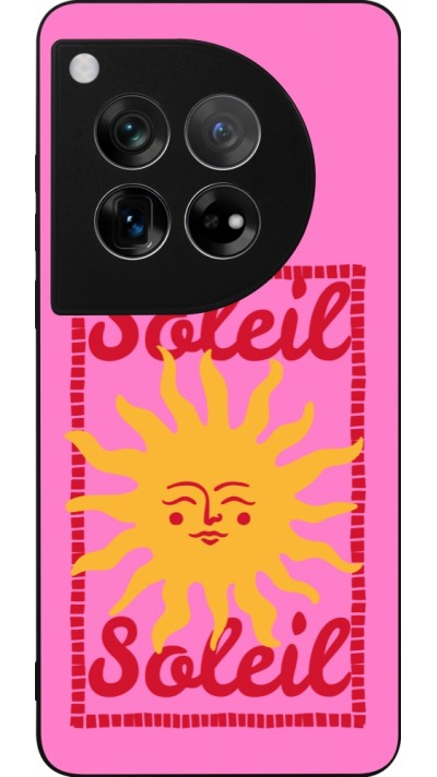 Coque OnePlus 12 - Silicone rigide noir Sun sun 2026