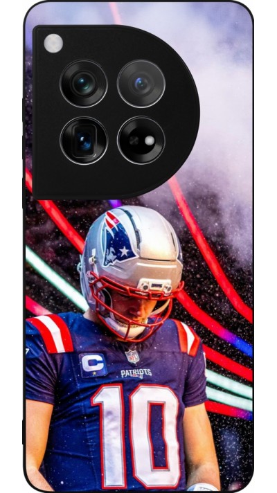 Coque OnePlus 12 - Silicone rigide noir Super Bowl 26 Patriots 3