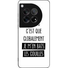 Coque OnePlus 12 - Silicone rigide noir Le truc globalement bats les couilles