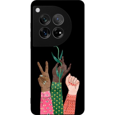 Coque OnePlus 12 - Silicone rigide noir Womens day 2026 2