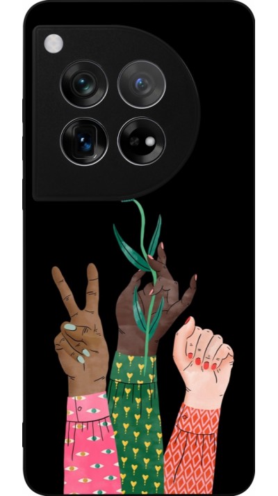Coque OnePlus 12 - Silicone rigide noir Womens day 2026 2