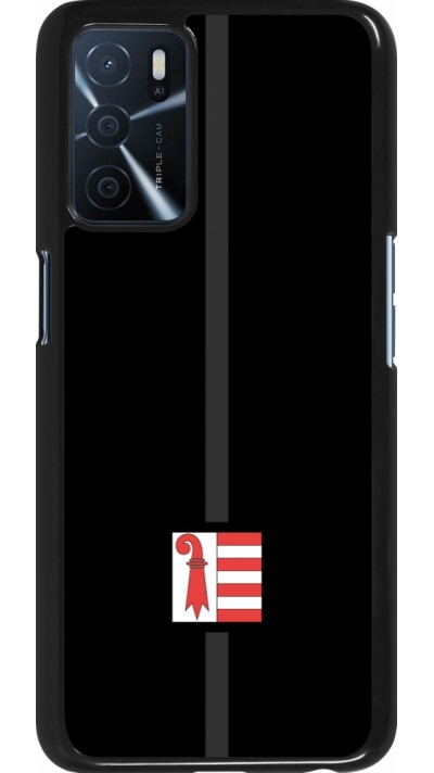 Coque OPPO A16s - Canton JU noir
