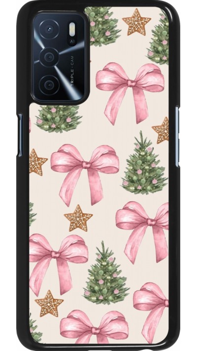 OPPO A16s Case Hülle - Christmas 25 Vintage Ribbons