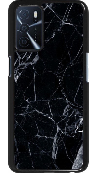 Coque Oppo A16s - Marble Black 01