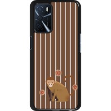 OPPO A16s Case Hülle - Monkey with stripes