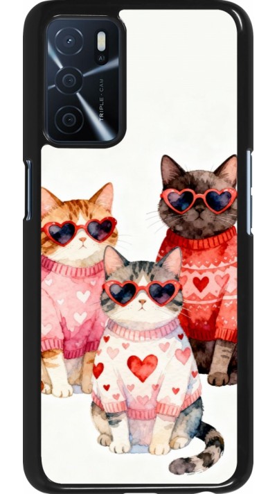 OPPO A16s Case Hülle - Saint Valentines Day 26 Cat Love