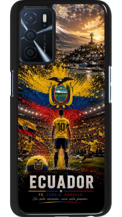 Coque OPPO A16s - Football Équateur splash 2026