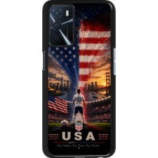 Coque OPPO A16s - Football États-Unis splash 2026