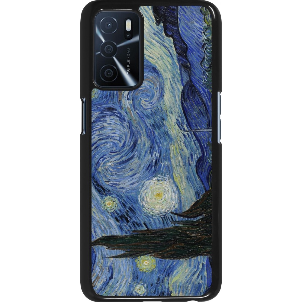 Coque OPPO A16s - Tableau art - La Nuit étoilée - Van Gogh