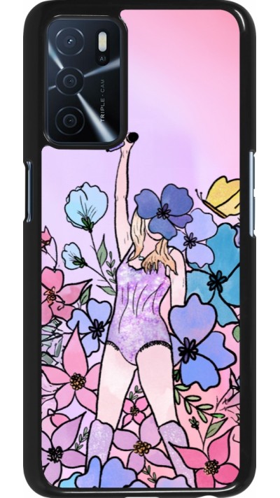 Coque OPPO A16s - Taylor Swift Sketch - Pink