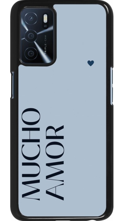 Coque OPPO A16s - Valentine 2024 mucho amor azul