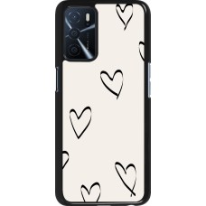 Coque Oppo A16s - Valentine 2023 minimalist hearts