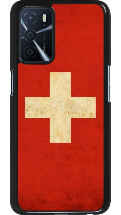 Coque Oppo A16s - Vintage Flag SWISS