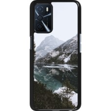 Oppo A16s Case Hülle - Winter 22 snowy mountain and lake