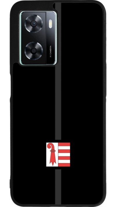 OPPO A57 5G Case Hülle - Silikon schwarz Kanton JU schwarz