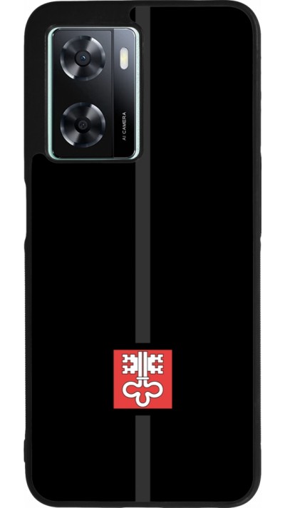 OPPO A57 5G Case Hülle - Silikon schwarz Kanton NW schwarz