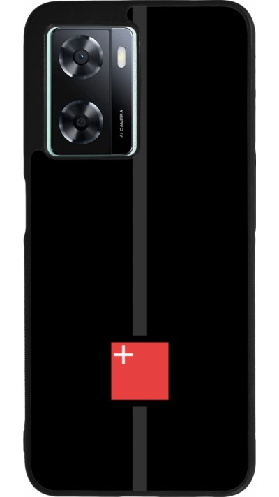 OPPO A57 5G Case Hülle - Silikon schwarz Kanton SZ schwarz