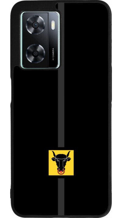 OPPO A57 5G Case Hülle - Silikon schwarz Kanton UR schwarz