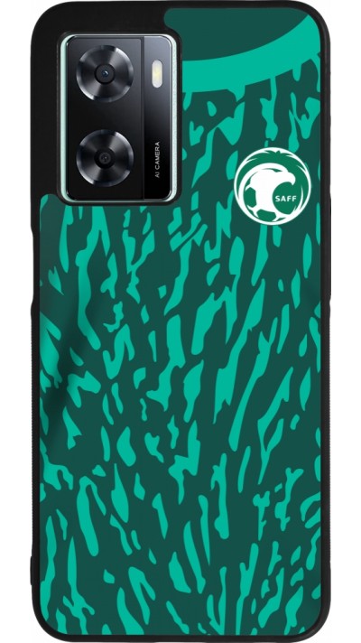 OPPO A57 5G Case Hülle - Silikon schwarz Saudi-Arabien 2022 personalisierbares Fussballtrikot