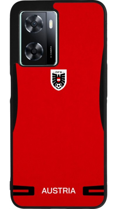 OPPO A57 5G Case Hülle - Silikon schwarz O?sterreich 2026 personalisierbares Fussballtrikot