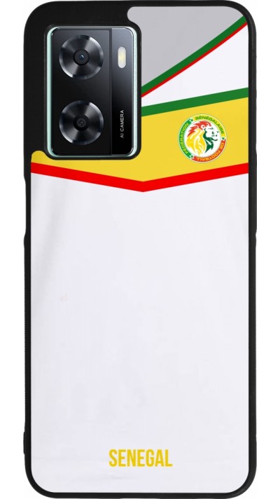 OPPO A57 5G Case Hülle - Silikon schwarz Senegal 2022 personalisierbares Fußballtrikot