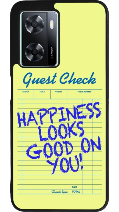 Coque OPPO A57 5G - Silicone rigide noir Guest check 2026