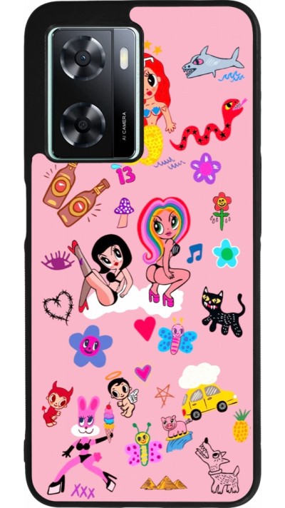 OPPO A57 5G Case Hülle - Silikon schwarz Karol G La Bichota Manana Sera Bonito