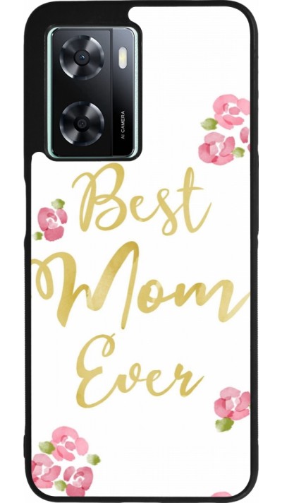 OPPO A57 5G Case Hülle - Silikon schwarz Mom 2024 best Mom ever