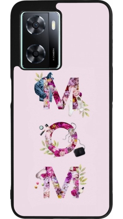 OPPO A57 5G Case Hülle - Silikon schwarz Mom 2024 girly mom