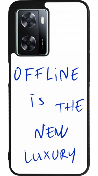 OPPO A57 5G Case Hülle - Silikon schwarz Offline is the new luxury