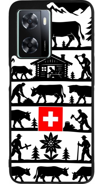 OPPO A57 5G Case Hülle - Silikon schwarz Poya Schweiz 1