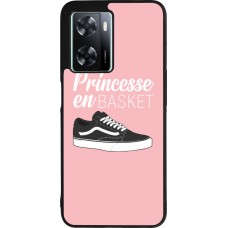 OPPO A57 5G Case Hülle - Silikon schwarz princesse en basket